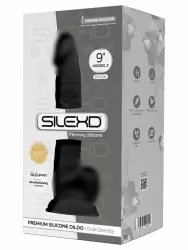 Реалистичный фаллоимитатор SILEXD Model 3, с мошонкой, 23,1 см, черный