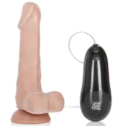 Фаллоимитатор Rotating Emperor 5 с вибрацией – телесный