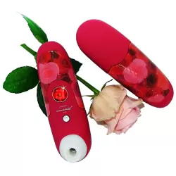 Бесконтактный стимулятор клитора Womanizer limited edition, уникальный дизайн, 16 см, красный