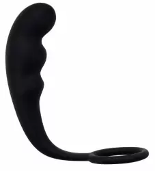 Анальный стимулятор с эрекционным кольцом Mountain Range Anal Plug – черный