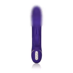 Вибратор с ребристой головкой Calexotics Jack Rabbit Signature Silicone Thrusting Rabbit