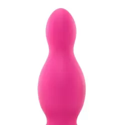 Анальная пробка с вибрацией Silicone 10 Function Risque – розовый