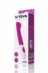 Изящный вибратор со стимуляцией точки G TOYFA A-Toys Ida – розовый