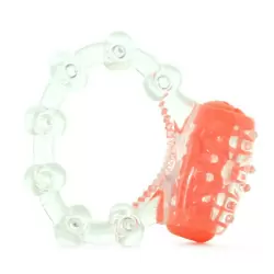 Яркое кольцо на пенис ColorPop Quickie Screaming O с вибрацией – оранжевый