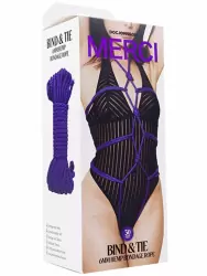 Натуральная веревка для связывания Doc Johnson Merci Bind & Tie, 9,14 м, фиолетовая