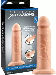 Фаллопротез 8 Silicone Hollow Extension – телесный	