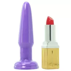 Яркая анальная пробка Neon Butt Plug – фиолетовый