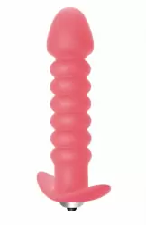 Анальная пробка с вибрацией Twisted Anal Plug Pink (Батарейки ААА) 5007-01lola