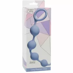 Анальная цепочка Long Pleasure Chain Blue 4103-02Lola