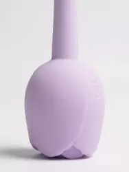 Точечный стимулятор клитора, Youvic , 22,3 см, 10 режимов, силикон, белый с фиолетовым