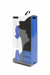 Анальная пробка на пульте управления Bfilled Classic Denim. Синяя