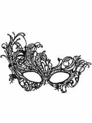 Маска нитяная TOYFA Theatre «Страусиное перо» – черный