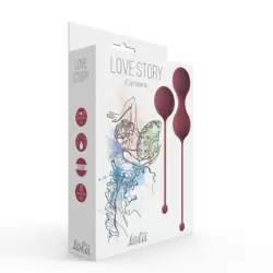 НАБОР ВАГИНАЛЬНЫХ ШАРИКОВ LOVE STORY CARMEN WINE RED