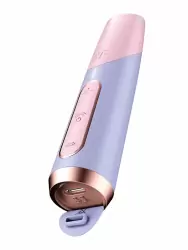 Вакуумный стимулятор клитора Satisfyer BOLD KISS, 12,5 см, 30 см, силикон, голубой с розовым