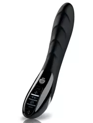 Вибромассажер c электростимуляцией Sizzling Simon Black Edition рельефный – черный