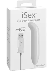 Вибромассажер G-точки iSex с USB-питанием – белый