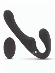 Безремневой вибрострапон Avery, с пультом Д/У, 22 см, 10 режимов, силикон, черный