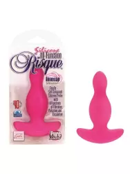 Анальная пробка с вибрацией Silicone 10 Function Risque – розовый