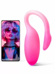 Интерактивное виброяйцо Magic Motion Flamingo Max, управление с приложения, 11 см, розовое