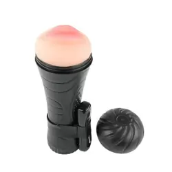 Мастурбатор ротик в футляре Pink Mouth с вибрацией – телесный