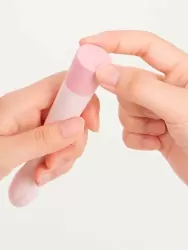 Изящный вибратор Iroha koharu Hinatsubomi, 16 см, силикон, в форме бутона, персиковый