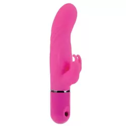 Вибромассажер Lia Dual Lover 1 со стимуляцией клитора – розовый