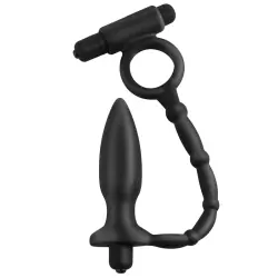 Анальная пробка Ass-Kicker with Cockring с кольцом на пенис