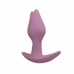 Необычная анальная пробка Fun Factory Analplug Bootie FEM, 8,5 см, в форме тюльпана, розовая