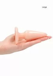 Набор анальных пробок Anal Trainers Kit, 3 размера, 9-12,5 см, телесный