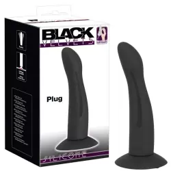 Анальный стимулятор Black Velvets на присоске – черный