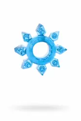 Эрекционное кольцо TOYFA в форме снежинки - синий