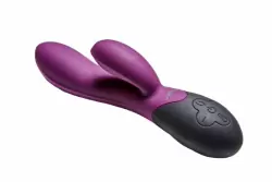 Нагреваемый вибратор с клиторальным отростком Perseus, цвет фиолетовый