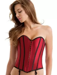 Корсет Satin Heart Corset – красный, S