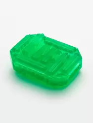 Нереалистичный мастурбатор Tenga Uni Emerald, 5,8 см, ТПЭ, зеленый