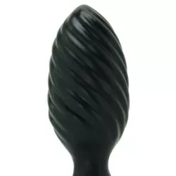 Анальная пробка Platinum Premium Silicone The Swirl – черный