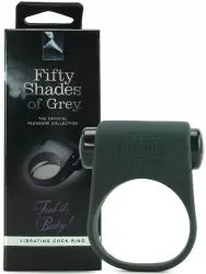 Эрекционное кольцо Feel It, Baby! Vibrating Cock Ring с вибрацией – черное	