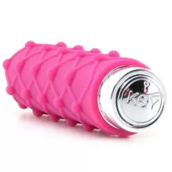 Мини вибромассажер с насадкой Charms Lace - Pink