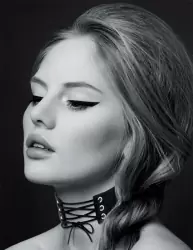 Элегантный чокер Concorde CHOKER LACET NOIR, со шнуровкой, 30 см, черный