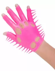 Перчатка для стимуляции эрогенных зон Neon Luv Glove - розовый