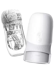 Автоматический мастурбатор Extra Sauce с функциями всасывания и вращения, 27,5 см, белый