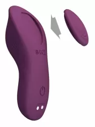 Интерактивный носимый вибратор Baile Mane, 8,9 см, 10 режимов, силикон, фиолетовый