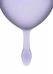 Набор менструальных чаш Satisfyer Feel good Menstrual Cup, 15 и 20 мл, силикон, фиолетовый