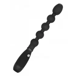 Анальный стимулятор с шариками и вибрацией  Booty Bender – черный