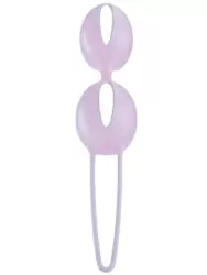 Вагинальные шарики со смещенным центром тяжести Fun Factory Smartballs Duo, силикон, фиолетовые