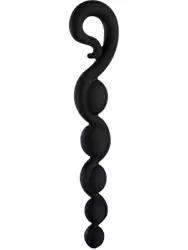 Элегантная анальная цепочка Fun Factory Bendybeads, 5 бусин, 26,3 см, черная