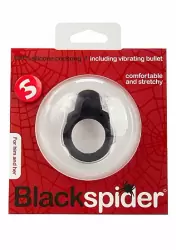 Эрекционное кольцо с вибрацией Black Spider