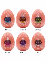 Набор компактных мастурбаторов Tenga Egg Variety Pack V, 6,1 см, ТПЭ, белый
