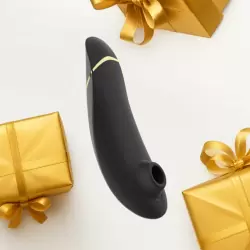 Вакуумный стимулятор клитора Womanizer Womanizer Premium 2. Автопилот, функция умного отключения звука, 14 ур. интенсивности. Черный
