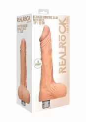 Фаллоимитатор с вибрацией Vibrating Dildo With Balls - 25 см.
