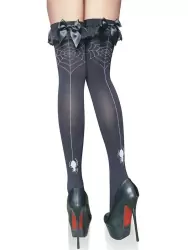 Чулки Ведьмочки с паутинкой (Temptlife) – черный